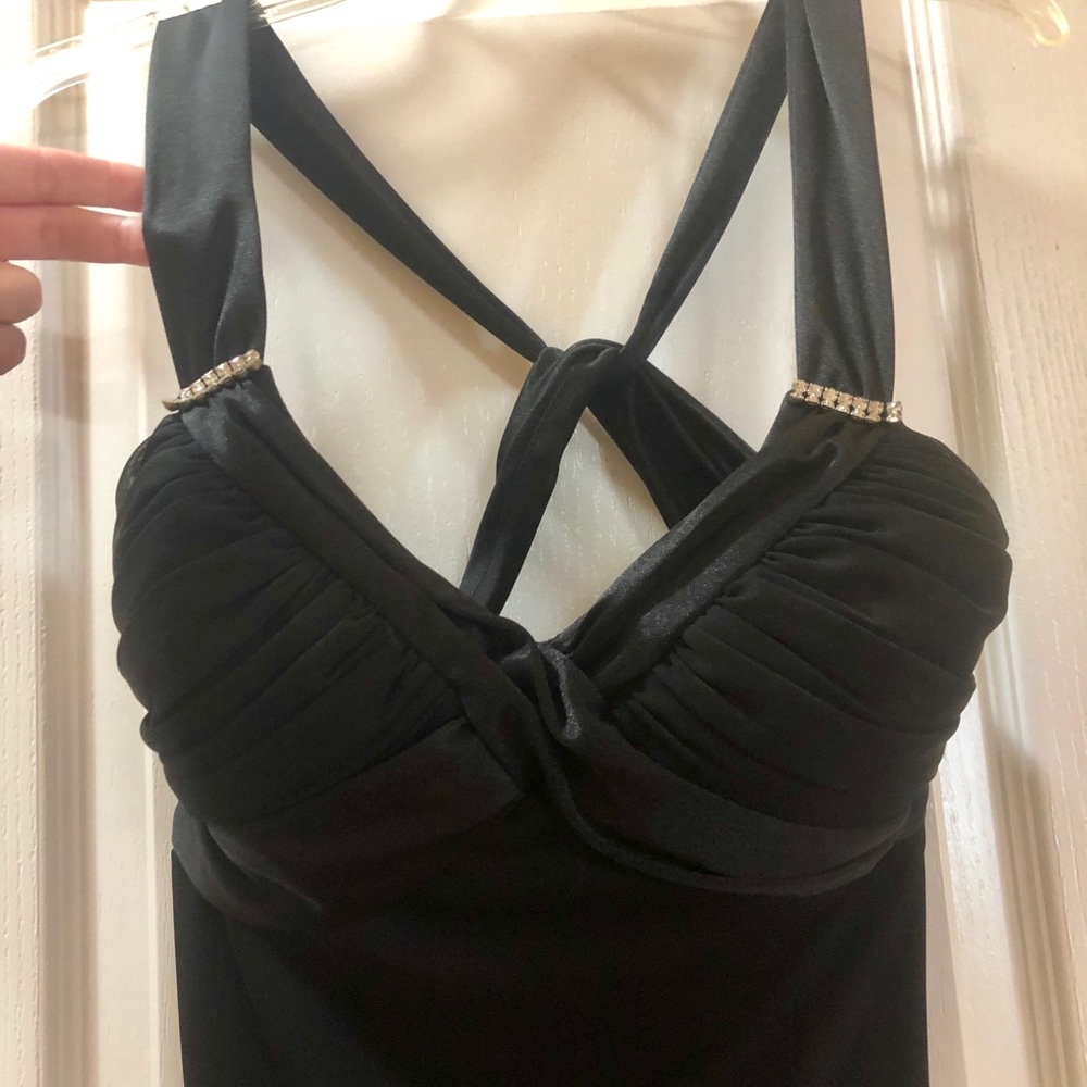 Black low back prom/evening dress